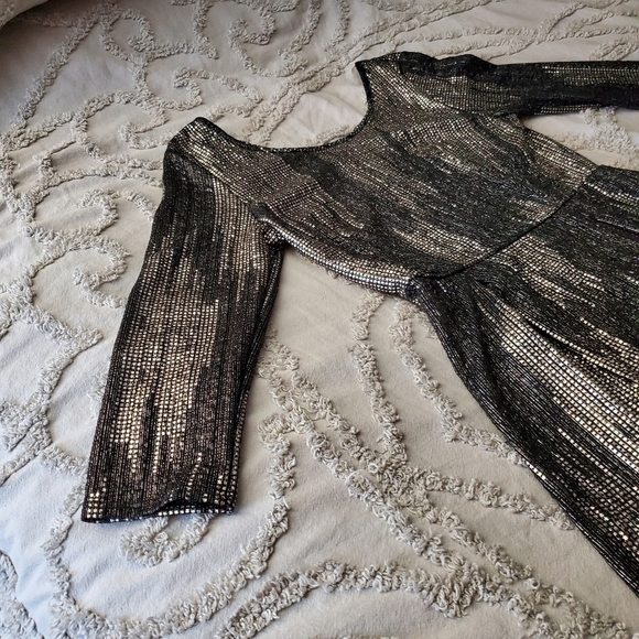 BABEL Black and Gold Dress size medium Smoke free home - Picture 8 of 12